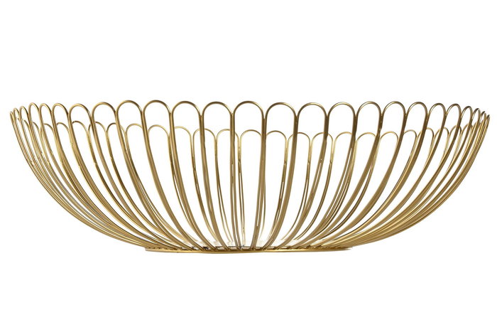 DKD Home Decor Centro Mesa Dorado Metal 32 x 8.5 x 32 cm (2 Unidades)