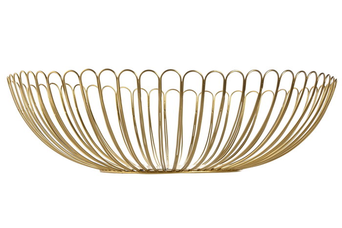 DKD Home Decor Centro Mesa Chic Dorado 32 x 8,5 x 32 cm