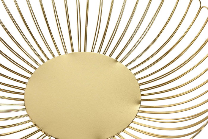 DKD Home Decor Centro Mesa Dorado Metal 32 x 8.5 x 32 cm (2 Unidades)