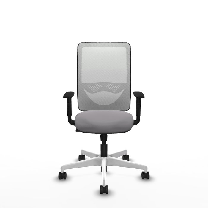 PIQUERAS Y CRESPO Silla de oficina Zulema con mecanismo Sincro Gris y Blanco PIQUERAS Y CRESPO Silla de oficina Zulema con mecanismo Sincro Gris y Blanco