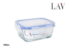 LAV Fiambrera 400 cc Tapa Hermética Fresc 14x11x6 cm (12 Unidades)
