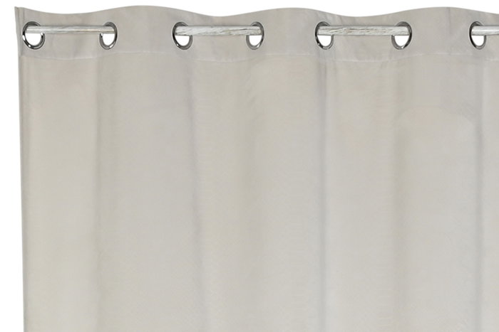 DKD Home Decor Cortina Cocodrile Urban Marfil 260 x 140 cm (2 Unidades) Poliéster Jaquard