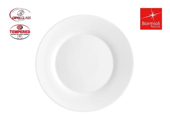 Bormioli Rocco Plato de Postre Toledo Blanco 20cm