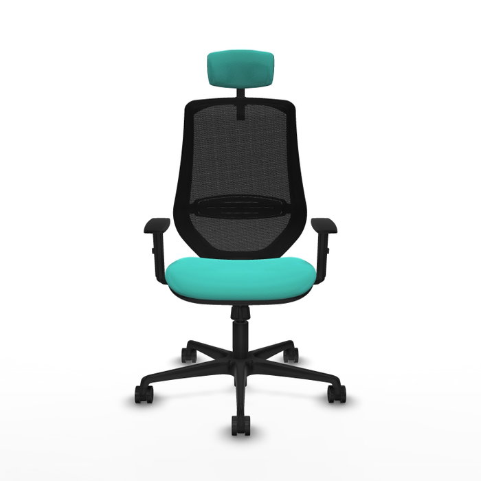 PIQUERAS Y CRESPO Silla de oficina Mardos con mecanismo Sincro, Turquesa y Negro PIQUERAS Y CRESPO Silla de oficina Mardos con mecanismo Sincro, Turquesa y Negro