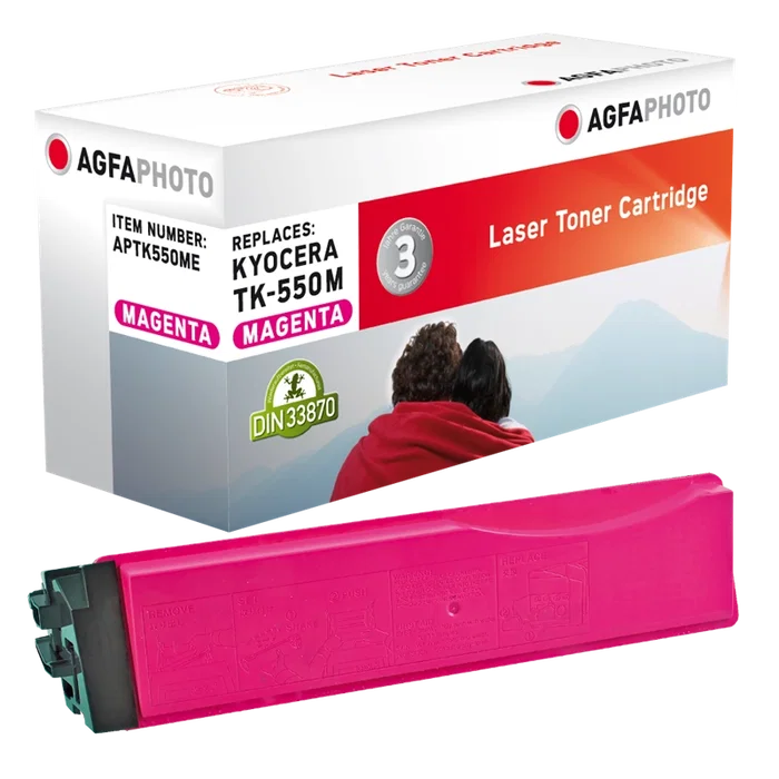 Agfa Photo Tóner magenta TK-550M APTK550ME para impresora, 6.000 páginas Agfa Photo Tóner magenta TK-550M APTK550ME para impresora, 6.000 páginas