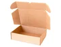 Q-connect Caja Automontable para E-commerce y Regalo, Cartón Reciclado Canal Simple 3 mm Kraft, 330x250x100 mm