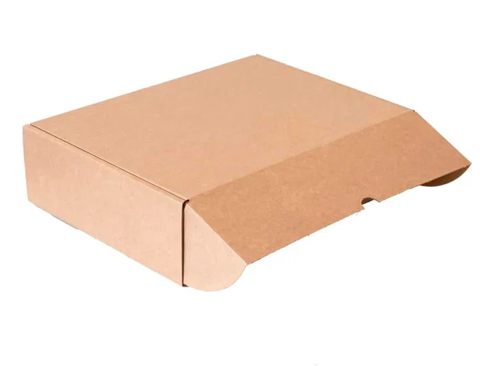 Q-connect Caja Automontable para E-commerce y Regalo, Cartón Reciclado Canal Simple 3 mm Kraft, 330x250x100 mm