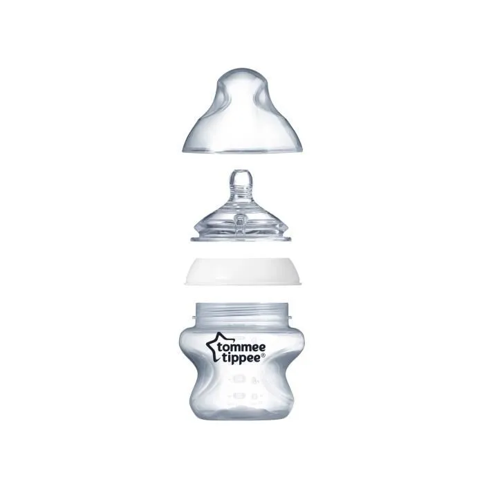 Tommee Tippee Tetinas 6m + Flujo Rápido X2 Silicona Transparente Bebé Tommee Tippee Tetinas 6m + Flujo Rápido X2 Silicona Transparente Bebé