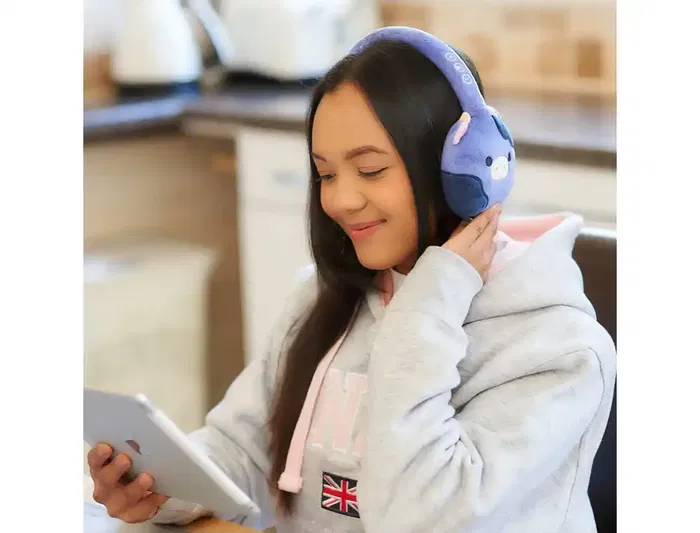 Wondee Auriculares Bluetooth Squishmallows de Peluche para Niños