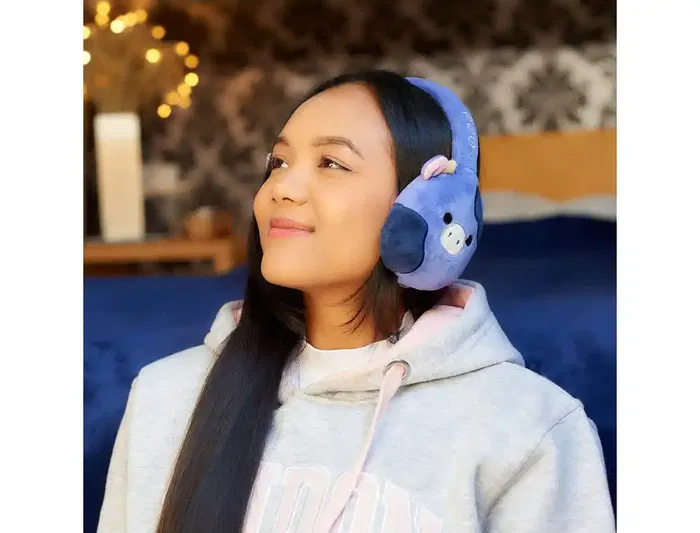 Wondee Auriculares Bluetooth Squishmallows de Peluche para Niños