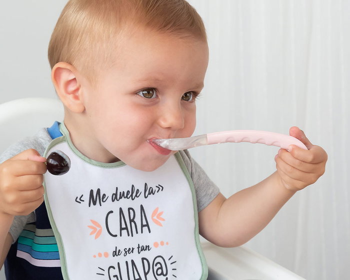 KioKids Cuchara Bebé Step 2 en Silicona Rosa Claro +6 meses KioKids Cuchara Bebé Step 2 en Silicona Rosa Claro +6 meses