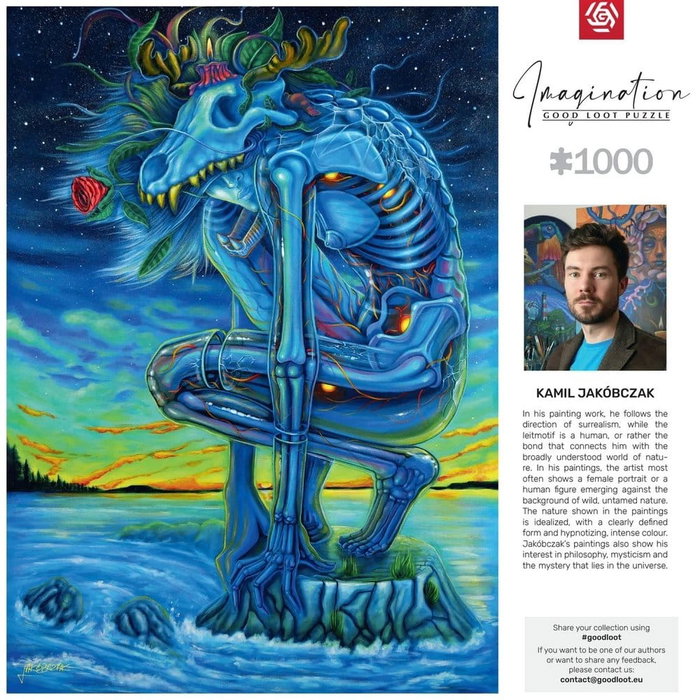 Puzzle Imagination Series Kamil Jakóbczak Bialy Wilk (1000 piezas) Puzzle Imagination Series Kamil Jakóbczak Bialy Wilk (1000 piezas)