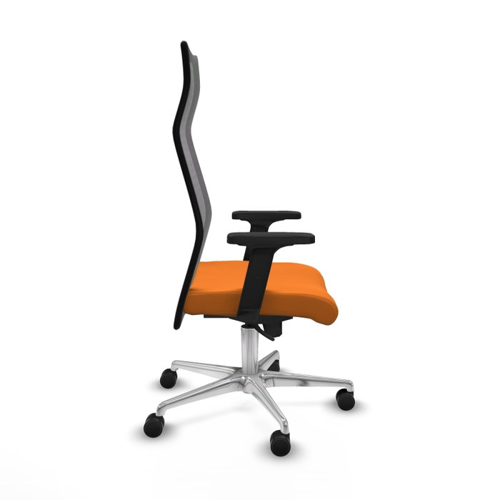 PIQUERAS Y CRESPO Sillón Albacete Naranja y Negro con Mecanismo Sincro