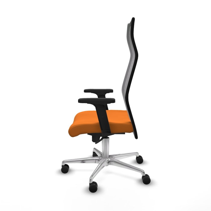 PIQUERAS Y CRESPO Sillón Albacete Naranja y Negro con Mecanismo Sincro