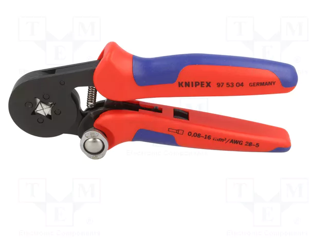 Knipex Alicate autoajustable para entallar punteras 180 mm Knipex Alicate autoajustable para entallar punteras 180 mm