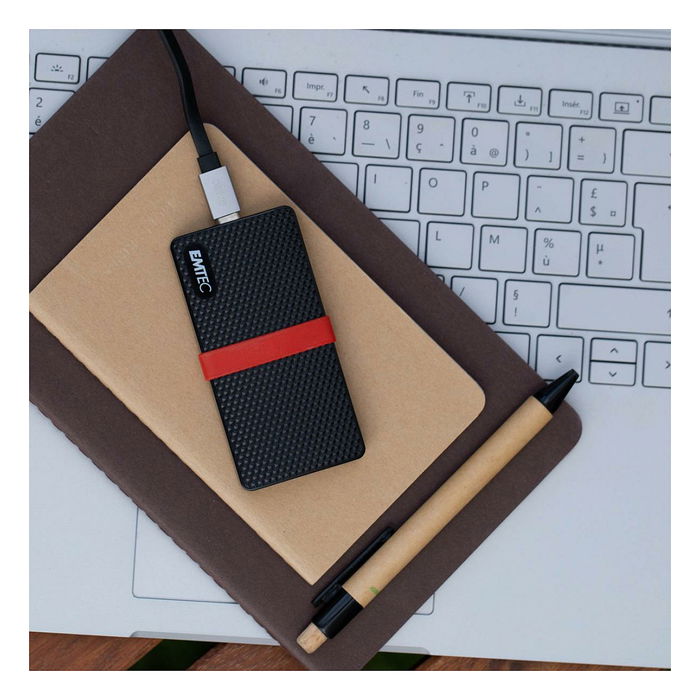 EMTEC X200 SSD Portátil de 2 TB 3.2 Gen1, Almacenamiento Externo, Retail