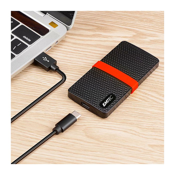 EMTEC X200 SSD Portátil de 2 TB 3.2 Gen1, Almacenamiento Externo, Retail