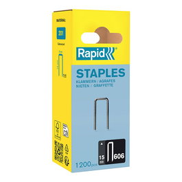 Rapid Grapa 606 / 15 mm galvanizada, 1200 uds