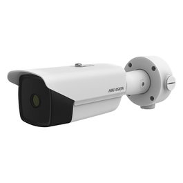 Hikvision DS-2TD2138-7/QY Cámara Térmica IP Exterior Bala, 384 x 288 Píxeles, 8-14 µm, 42 x 32° FOV, 831 m Detección, 1.85 mRad, IP67, PoE