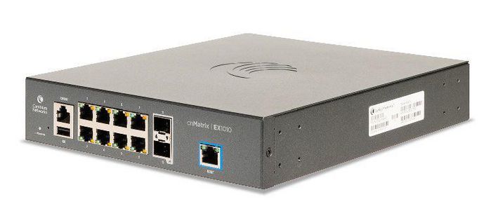 Cambium Networks Switch EX1010 Ethernet - 8 Puertos Gigabit, 2 Puertos SFP Uplink, 20 Gbps, Cloud Managed, L2, Fanless Cambium Networks Switch EX1010 Ethernet - 8 Puertos Gigabit, 2 Puertos SFP Uplink, 20 Gbps, Cloud Managed, L2, Fanless