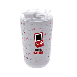 AUREA Vaso Térmico Interior Cerámico Shadow Pixel Gaming 400ml