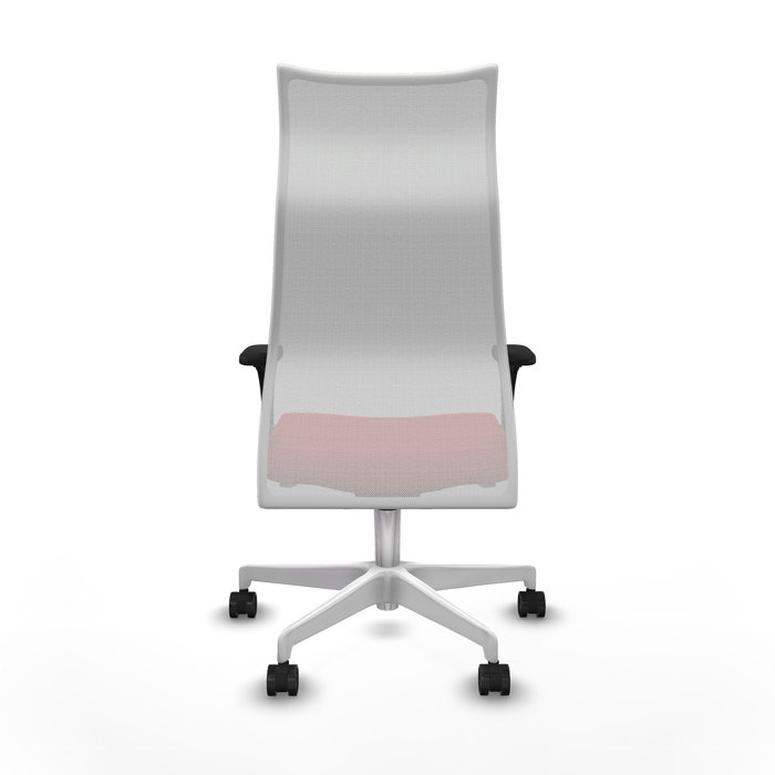 Sillón Albacete con mecanismo Sincro tapizada con Similpiel color Rojo y malla color Blanco. Equipado con Base poliamida blanca, Brazos 1D y Ruedas 65mm nailon Sillón Albacete con mecanismo Sincro tapizada con Similpiel color Rojo y malla color Blanco. Equipado con Base poliamida blanca, Brazos 1D y Ruedas 65mm nailon