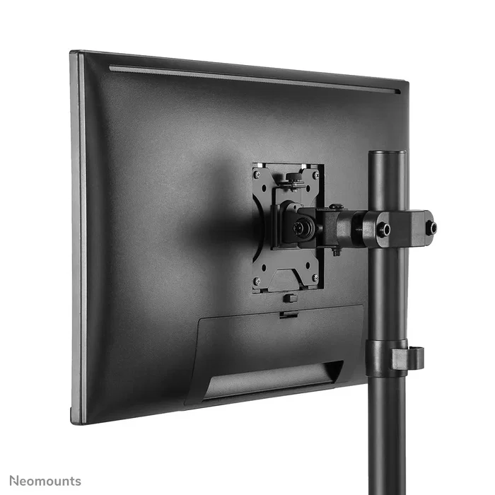 Neomounts FL40-430BL11 Soporte de Poste para TV hasta 32", 8kg, Movimiento Completo: Inclinación, Giro 180°, Rotación 360°, Compatible VESA 75x75 a 100x100 mm, Negro