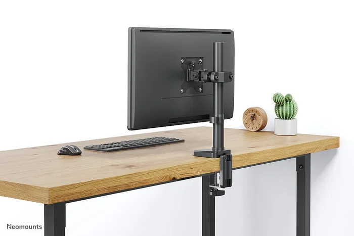 Neomounts FL40-430BL11 Soporte de Poste para TV hasta 32", 8kg, Movimiento Completo: Inclinación, Giro 180°, Rotación 360°, Compatible VESA 75x75 a 100x100 mm, Negro