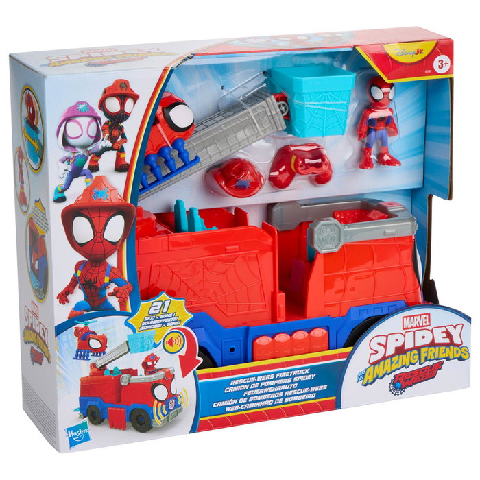 HASBRO Spidey Rescuewebs Camión de Bomberos G1992 HASBRO Spidey Rescuewebs Camión de Bomberos G1992