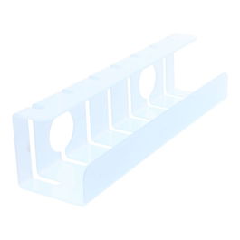 Compossar Pasacables de Metacrilato para Escritorio Transparente Largo 40 cm