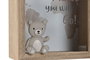 DKD Home Decor Hucha Baby Natural y Beige Lovely Bear 24 7 x 20 x 16 cm (4 Unidades)