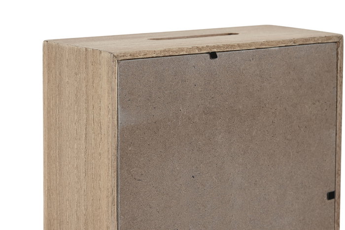 DKD Home Decor Hucha Baby Natural y Beige Lovely Bear 24 7 x 20 x 16 cm (4 Unidades)