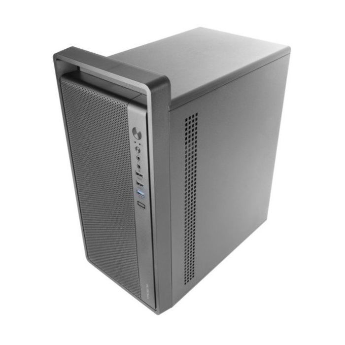 Tacens 2FORTISII Caja Ordenador MicroATX Mini Torre Gris, Frontal Malla Completa, Asa Transporte, GPU 235mm, Ventilador 120mm FDB, USB 3.0, 4 Ranuras, para Placas MicroATX/Mini-ITX