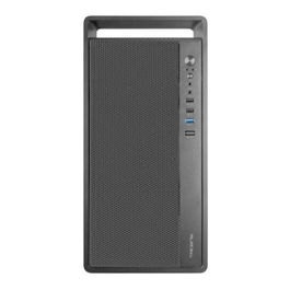 Tacens 2FORTISII Caja Ordenador MicroATX Mini Torre Gris, Frontal Malla Completa, Asa Transporte, GPU 235mm, Ventilador 120mm FDB, USB 3.0, 4 Ranuras, para Placas MicroATX/Mini-ITX