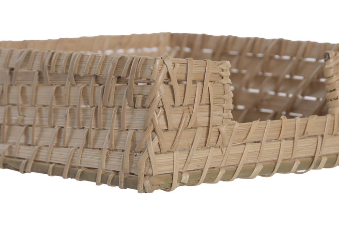 DKD Home Decor Servilletero de Bambú y Ratán Natural 18x18x6 cm DKD Home Decor Servilletero de Bambú y Ratán Natural 18x18x6 cm