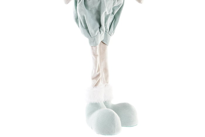 DKD Home Decor Figura Navidad Fantasia Reno Poliester Verde Rosa Blanco 17 x 60 x 20 cm