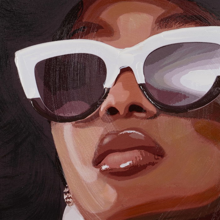 Pintura Mujer Lienzo Decoración 100 X 3,50 X 100 cm