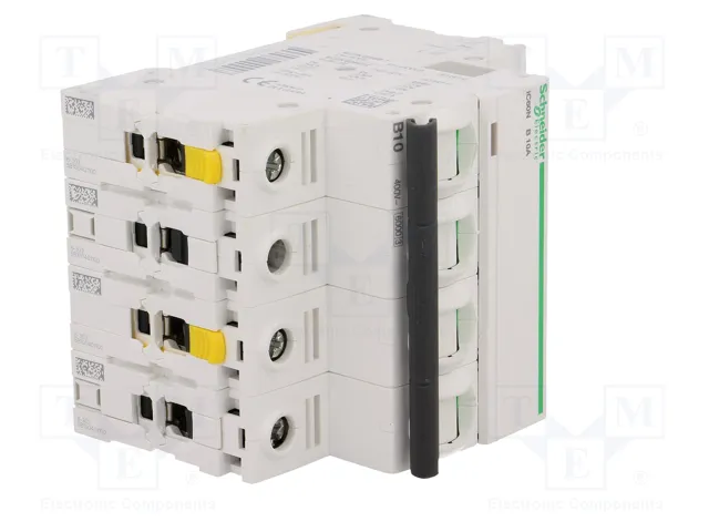 SCHNEIDER ELECTRIC iC60N Interruptor magnetotérmico 4 polos 10A B 400VAC