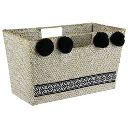 Home Deco Factory Revistero Trenzado Ethnical Life 35x18x20 cm