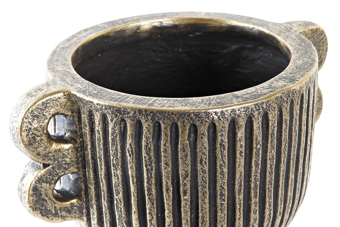 DKD Home Decor Jarron Moderno Dorado 19 x 21 x 26 cm (4 Unidades) Magnesia