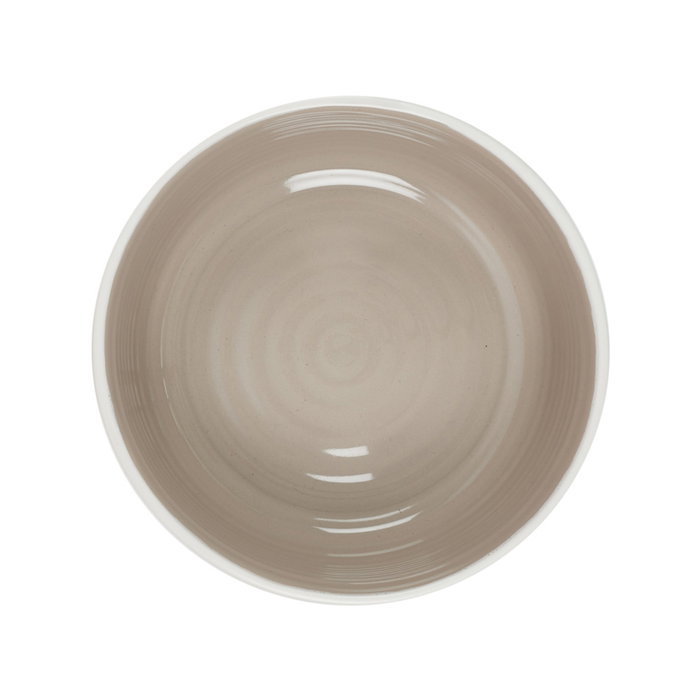 Home Deco Factory Bol Cerámica 600 Ml Beige Bicolor