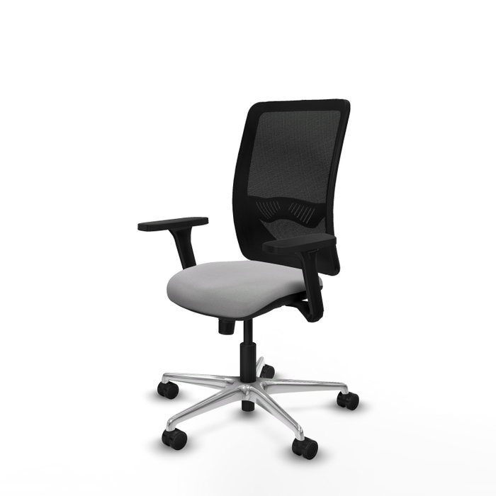 PIQUERAS Y CRESPO Silla de oficina Zulema con mecanismo Sincro, Gris claro y Negro PIQUERAS Y CRESPO Silla de oficina Zulema con mecanismo Sincro, Gris claro y Negro