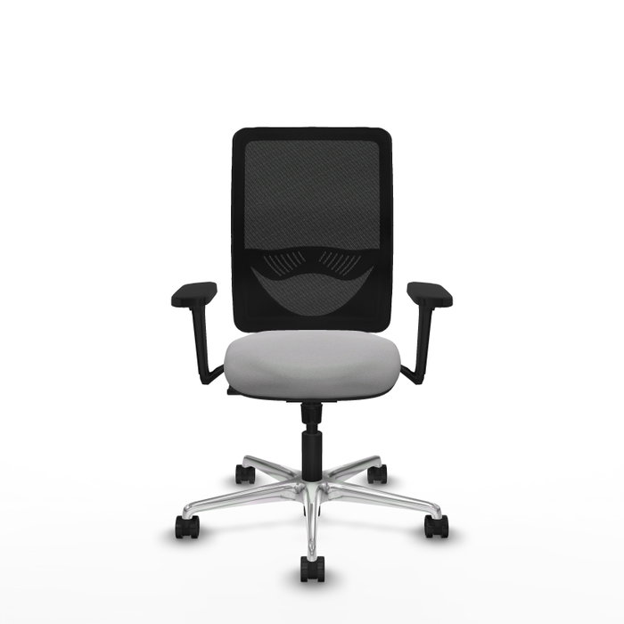 PIQUERAS Y CRESPO Silla de oficina Zulema con mecanismo Sincro, Gris claro y Negro PIQUERAS Y CRESPO Silla de oficina Zulema con mecanismo Sincro, Gris claro y Negro