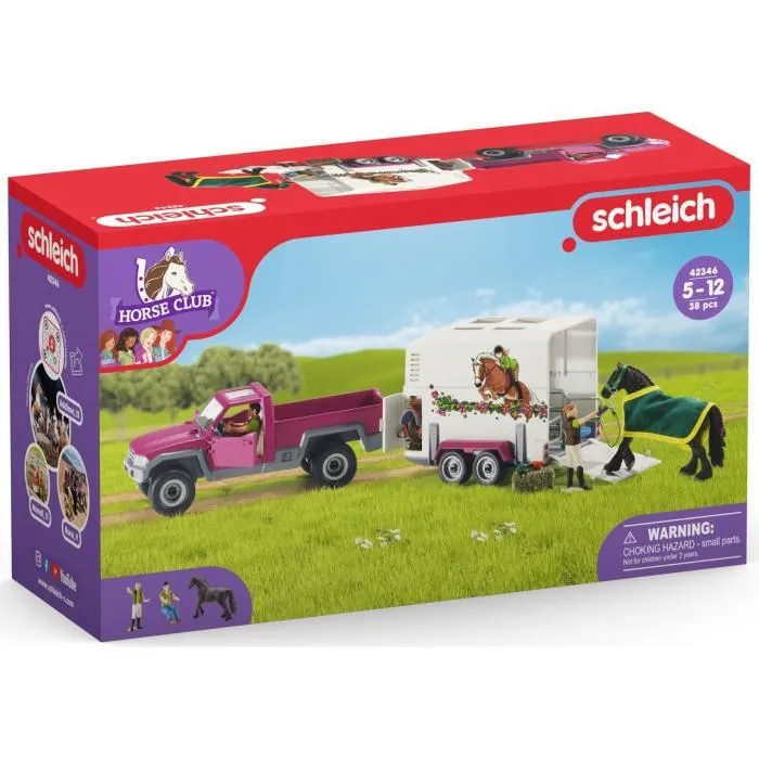 Schleich - Pick -up with Horse Trailer - 42346 - Horse Club Range