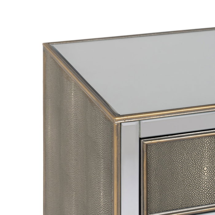 Mueble Recibidor Espejo Gris-Plata 81 X 41 X 76,50 cm Mueble Recibidor Espejo Gris-Plata 81 X 41 X 76,50 cm