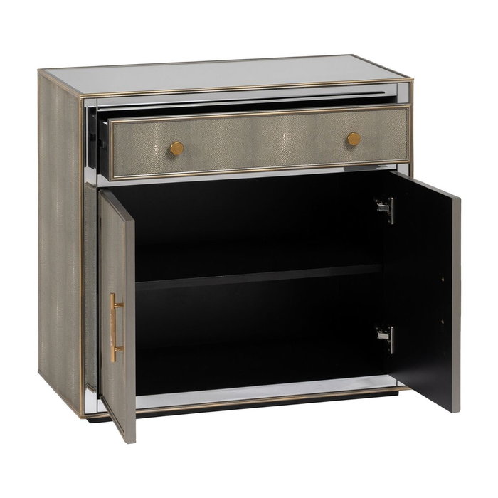 Ixia Mueble Recibidor Espejo Gris-plata