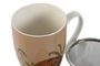 DKD Home Decor Tazas para Infusiones Calima 2023, Pack de 2, Surtido de Colores