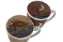 DKD Home Decor Tazas para Infusiones Calima 2023, Pack de 2, Surtido de Colores