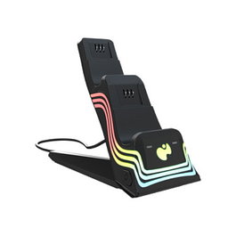 PDP Ladestation Dual Afterglow Wave negro para XBOX SeriesX