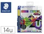 Staedtler Lumocolor 317 Caja de 14 Rotuladores Permanentes Surtidos